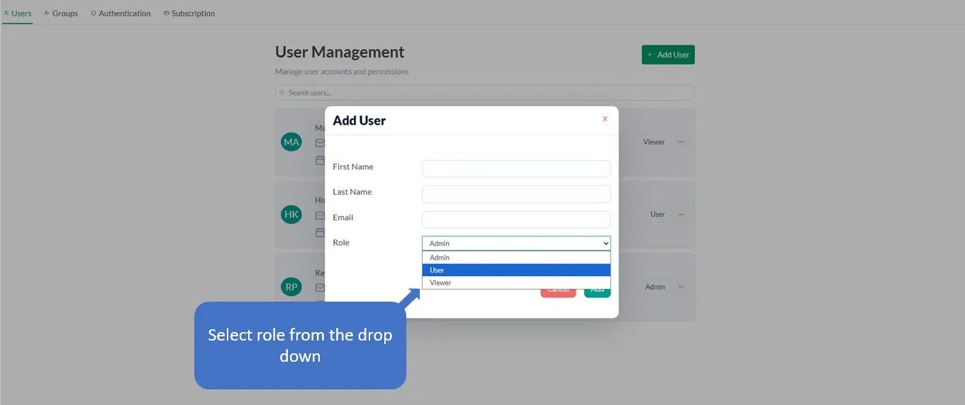 Create User