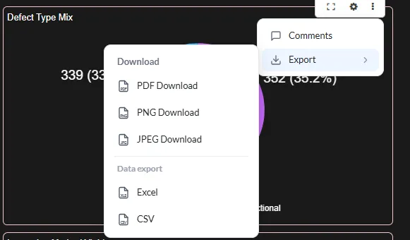 Export report as image