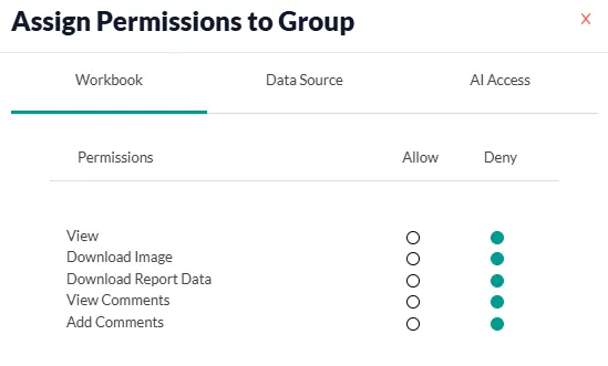 Workbook Permission
